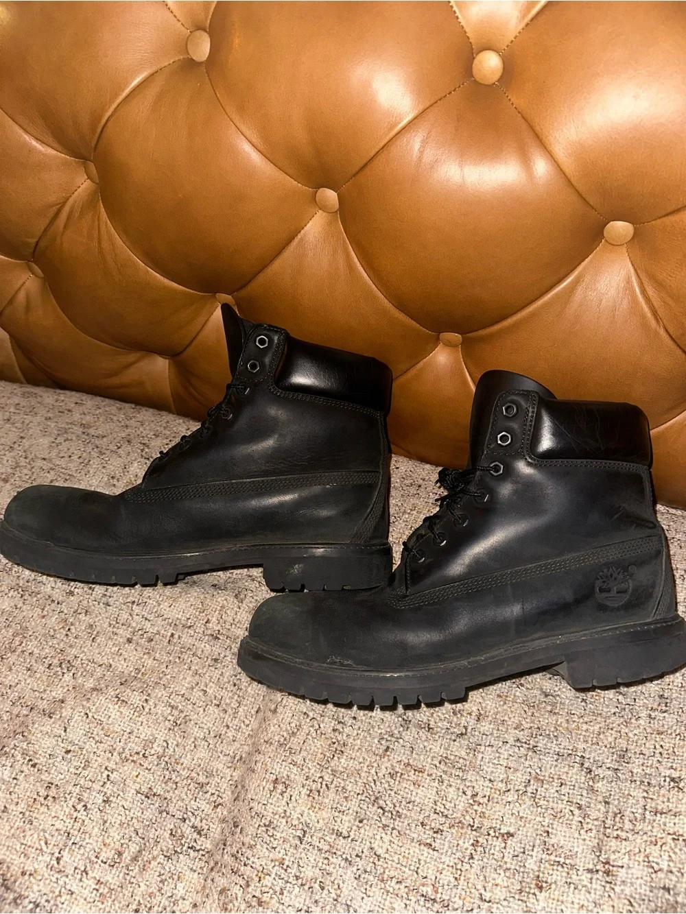 Classic Vintage Black Timberland Men’s Boots